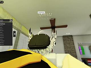 cute robloxian witch gets banged by stranger in group