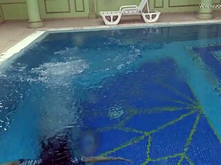 Underwater erotic with hot big ass European MILF Sazan