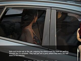 kate 32 subtly touches herself in the taxi