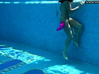 i can’t get enough of jessica lincoln swimming naked in the pool