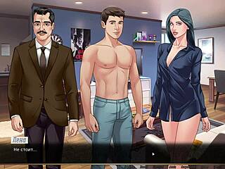 Complete Gameplay - Our Red String Part 22 With Rough Outdoor Blowjob!