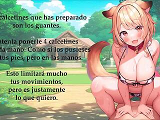 Spanish-speaking slaves transform into puppies and engage in BDSM
