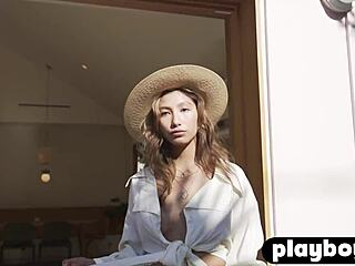 Dominique Lobito, beautiful teen 18+ model, shows her big tits and curvy body in detail