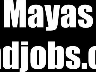 Femdom Handjob Cumshots on Legs