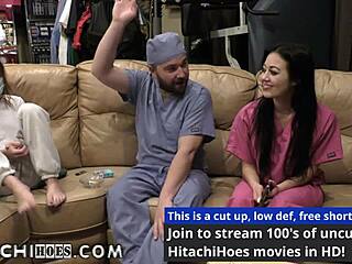 patient blaire celeste experiences hitachi magic wand during medical examination in florida hospital