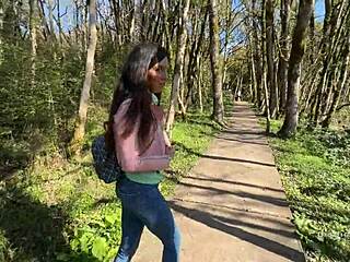Forest Walk Turns Into Public Fuck With Sexy Guide
