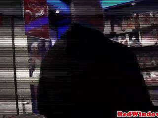 chubby dutch hooker sucks cock till cum fills mouth