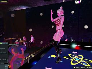 Yessicahotwife Dancing Sensually In The Night Club