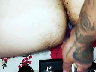 Gay husband takes rubber cock from dominating wife