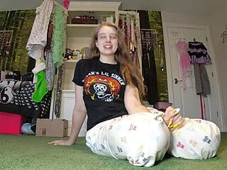 Wet Messy Gym Sock Fingering And Spitting!