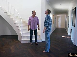 Stepsister gets pussyfucked and sprayed with cum.