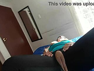 Whoa! Cheating Latina Stepmom with Huge Cameltoe Bangs in Spandex!