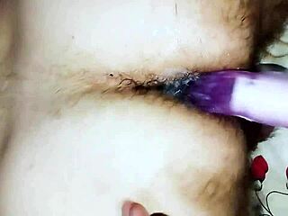 Gay husband takes rubber cock from dominating wife