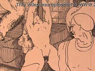 vintage erotic drawing