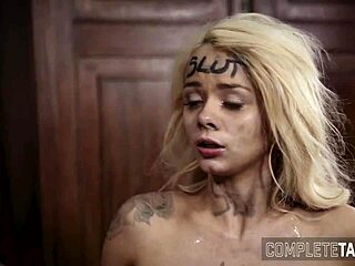 Kinky Teen Gets Facial In Extreme Group Scene