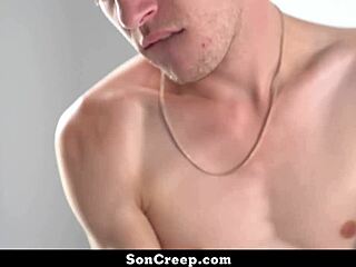 Stepson begs stepdaddy for naughty comfort now!