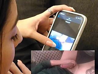 my girlfriend reacting to my friends' big cocks