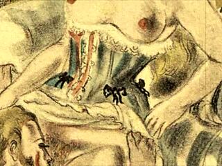 Vintage Erotic Cartoon Drawings