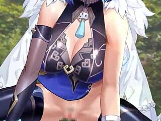 原神美艳2D夜兰发骚调皮自慰