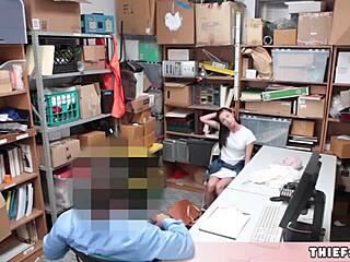 Extra Cute Petite 18+ Teen Gets Her Pussy Rough Fucked By Mall Cop In Doggystyle.