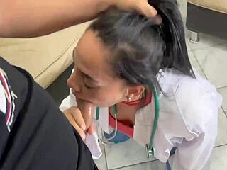 my curvy doctor stepmom took wrong pill, now helping with erection.