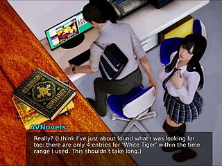 Academy Brunette Gets Big Ass In Hentai Game