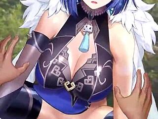 原神美艳2D夜兰发骚调皮自慰