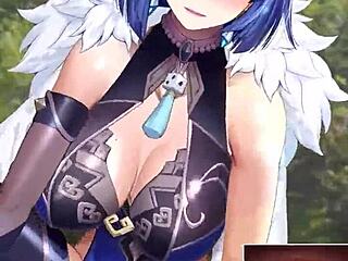 原神美艳2D夜兰发骚调皮自慰