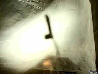 lesbian uses fuck machine and licks twat