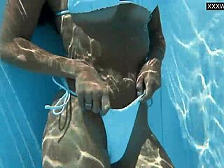 Best Milf Ever Angelica Strips Naked by Swimming Pool