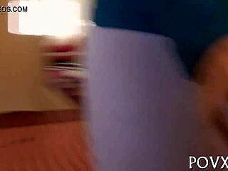 Barely legal teen gets hot cumshots in pov