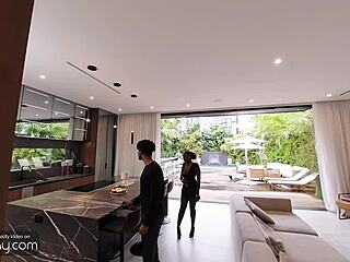 Vrb gay black sweaty tony genius deepthroats and rides white dick in vr