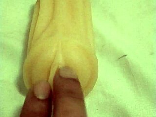 Solo hentai character fingers artificial pussy and ass