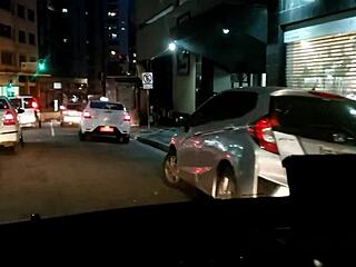 Horny passenger Wanessa Boyler gives blowjob!