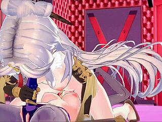 原神菲谢尔舔凝光屁眼假屌猛插