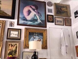 Waking up next to tiny redhead art girl Alex Adams