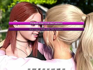 Kissing Hot Blonde Lesbian Best Friend