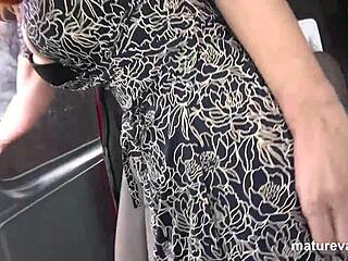 cougar picks up lost couple in a van for wild threesome fucking