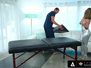 Massage stretches milf's ass