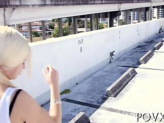 Teen couple in hardcore missionary fucking with shaved pussy