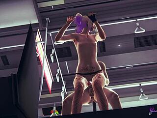 suicide squad yaoi 3d - will they get caught fucking harley quinn femboy on the train - sissy japanese asian manga anime game porn gay