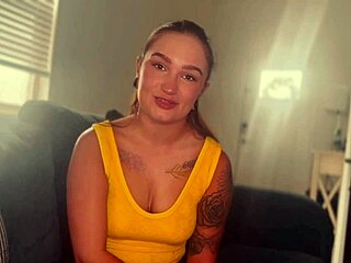 Sex therapy session turns into raw breeding with Bunny Fae on casting couch.