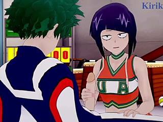 Tsuyu Asui And Kyoka Jiro Fuck Izuku Midoriya In Hentai Creampie