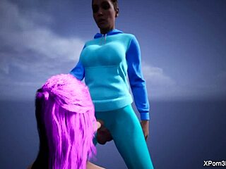 3D Futa Teen 18+ Deepthroat Blowjob in Bondage Teaser