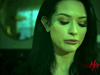 Lesbians enjoy tribbing and fingering in a scissoring scene