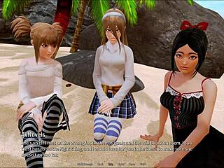 Exploring the harem hotel in this game adventure