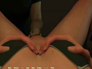 Gaming and pussy play with busty blonde