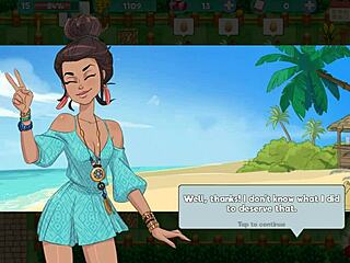 nutaku booty farm hentai game continues with cute brunette milf on ranch