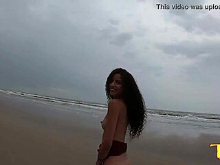 Brazilian Teen Manoella Fernandes Fucks Big Cocks on Public Beach
