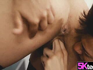 5Kteen Ginebra Spreads Pussy For Big Cock